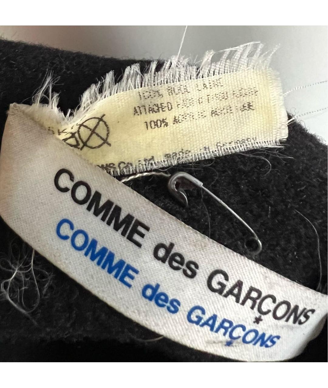 COMME DES GARÇONS Черная шерстяная шляпа, фото 3