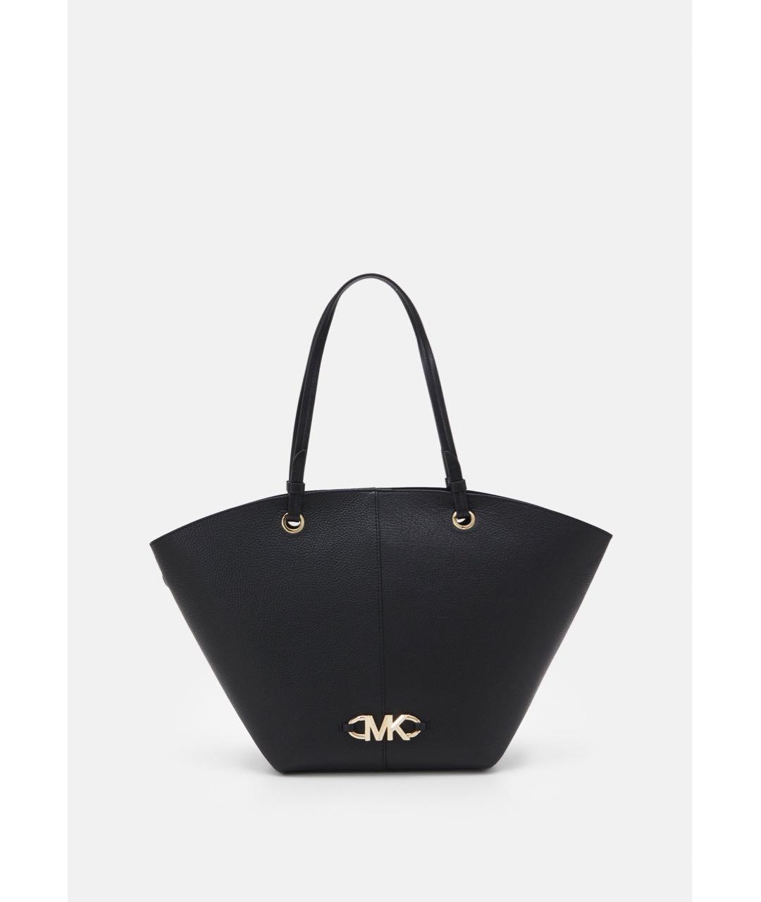MICHAEL MICHAEL KORS Черная кожаная сумка тоут, фото 9