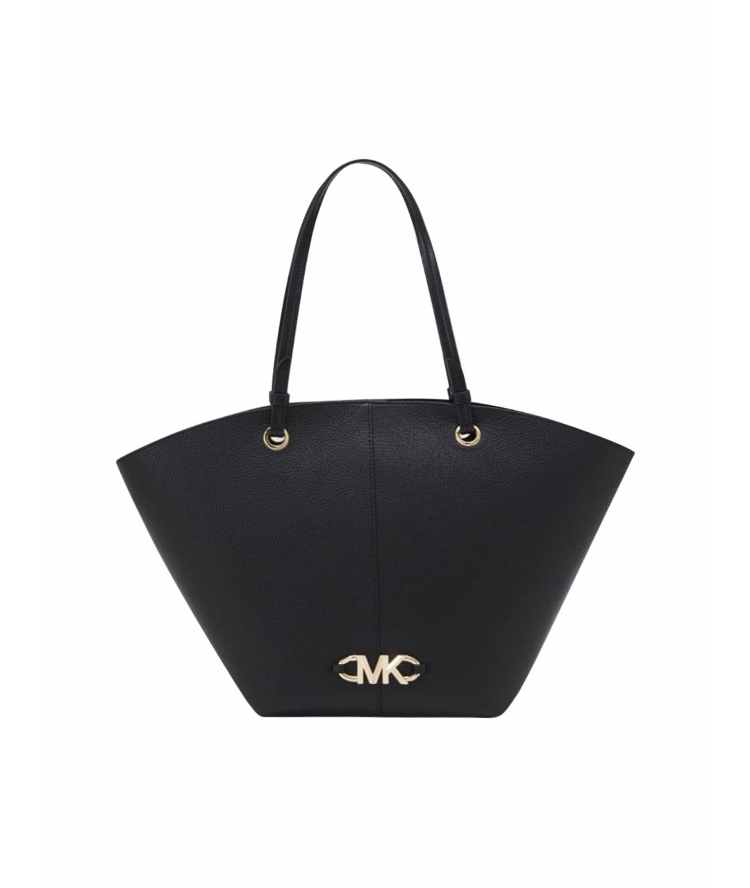 MICHAEL MICHAEL KORS Черная кожаная сумка тоут, фото 1