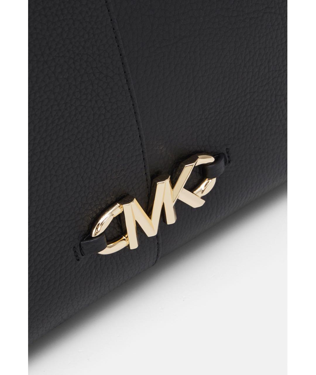 MICHAEL MICHAEL KORS Черная кожаная сумка тоут, фото 2