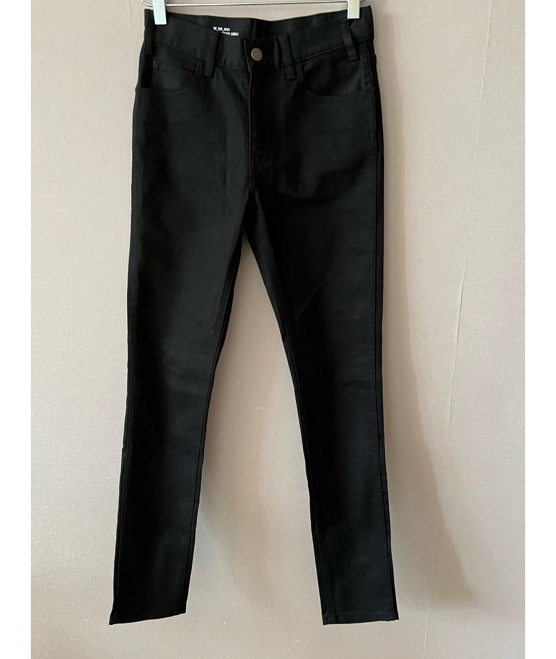 CELINE PRE-OWNED Черные хлопковые джинсы слим, фото 5
