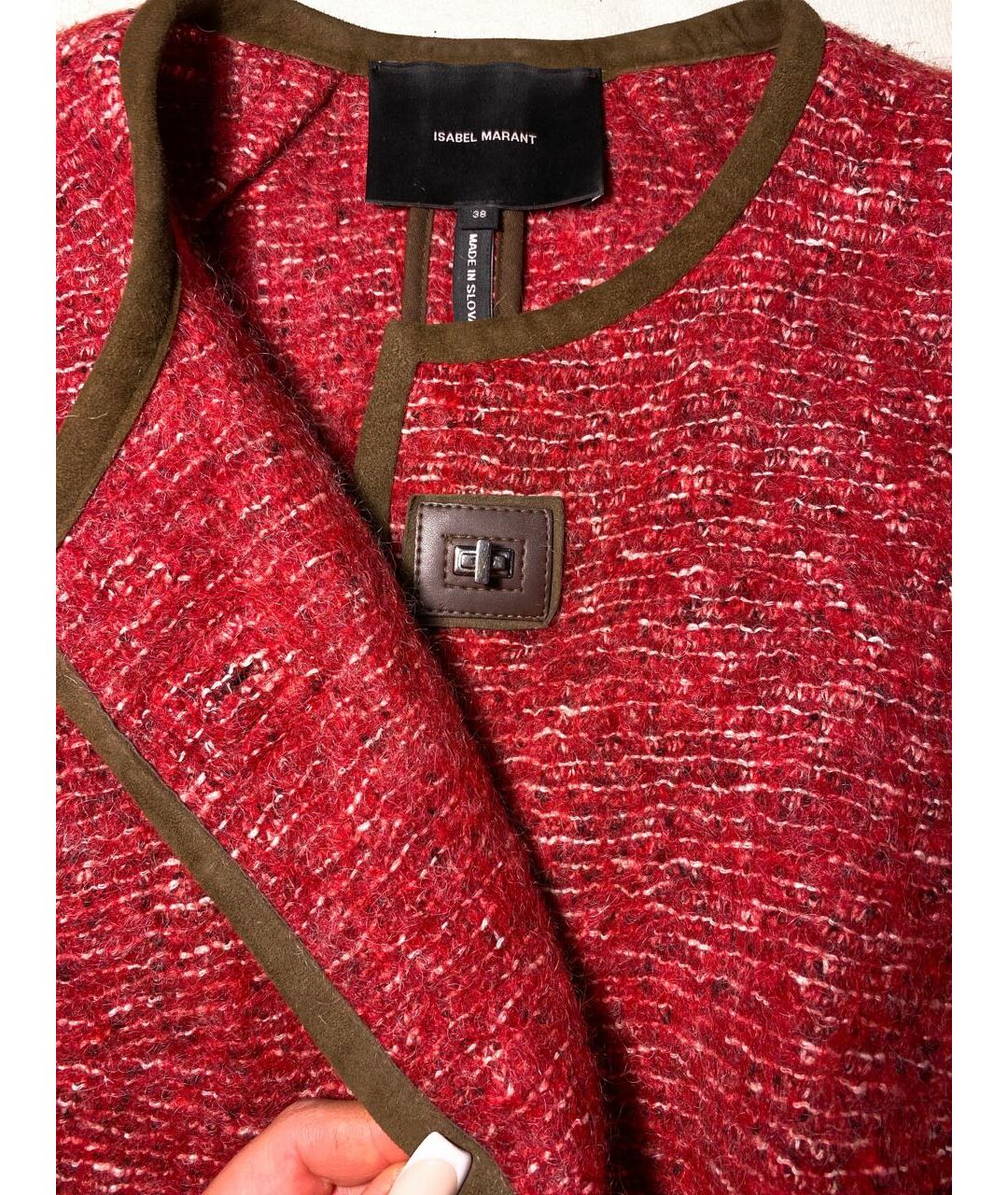ISABEL MARANT Красный шерстяной жакет/пиджак, фото 4