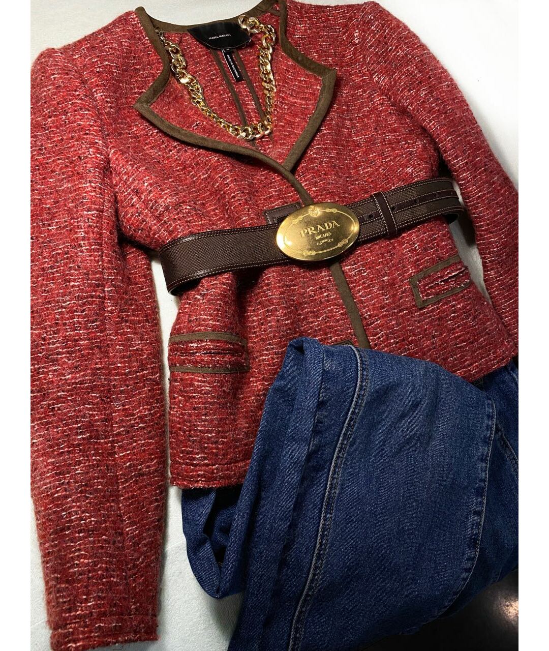 ISABEL MARANT Красный шерстяной жакет/пиджак, фото 8