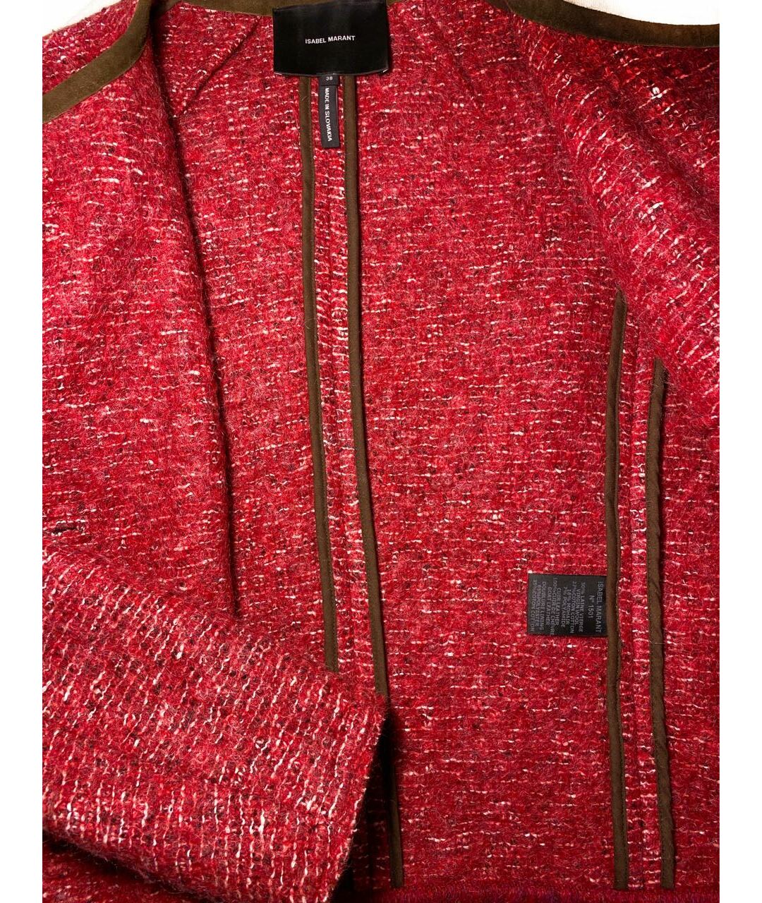 ISABEL MARANT Красный шерстяной жакет/пиджак, фото 5