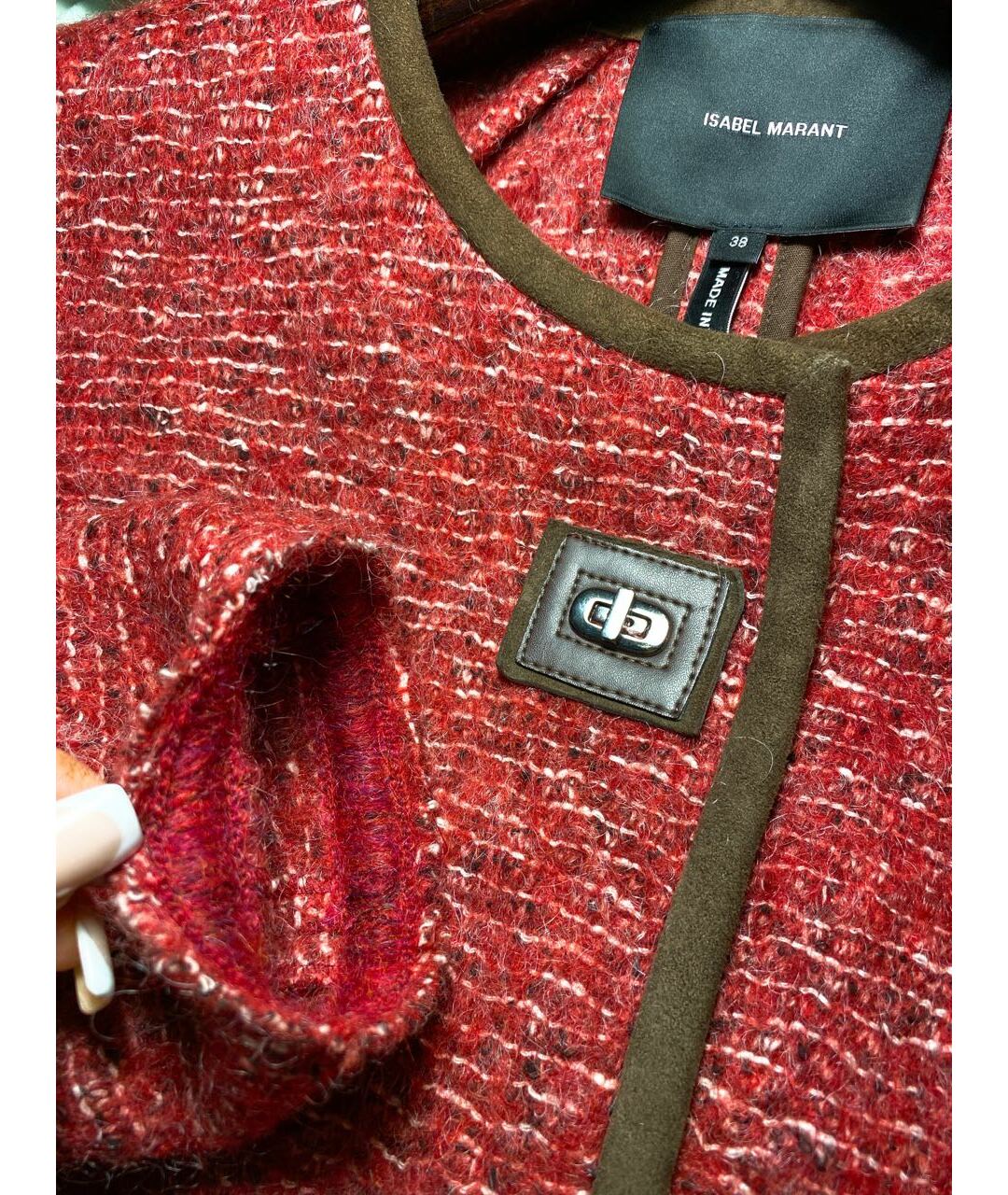 ISABEL MARANT Красный шерстяной жакет/пиджак, фото 3