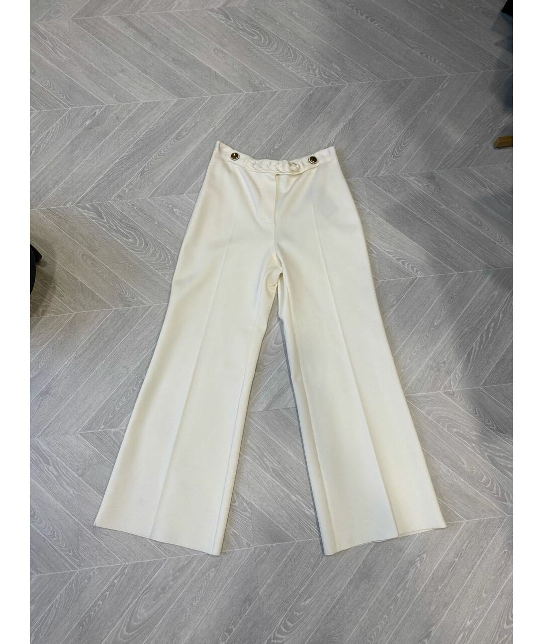 GIVENCHY Белые прямые брюки, фото 6
