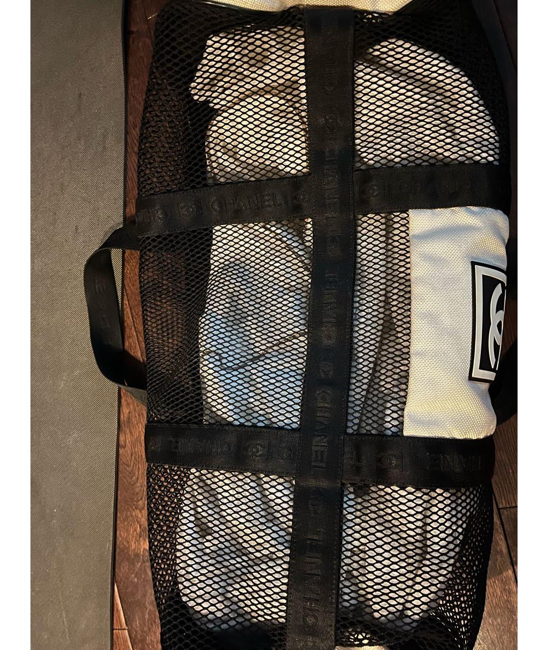 CHANEL Антрацитовая синтетическая дорожная/спортивная сумка, фото 2