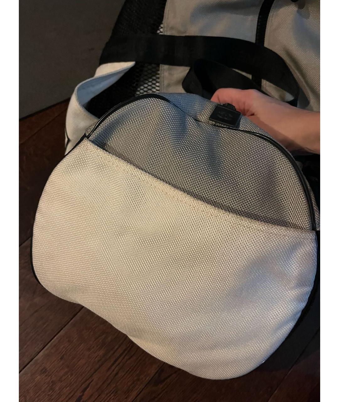 CHANEL Антрацитовая синтетическая дорожная/спортивная сумка, фото 7