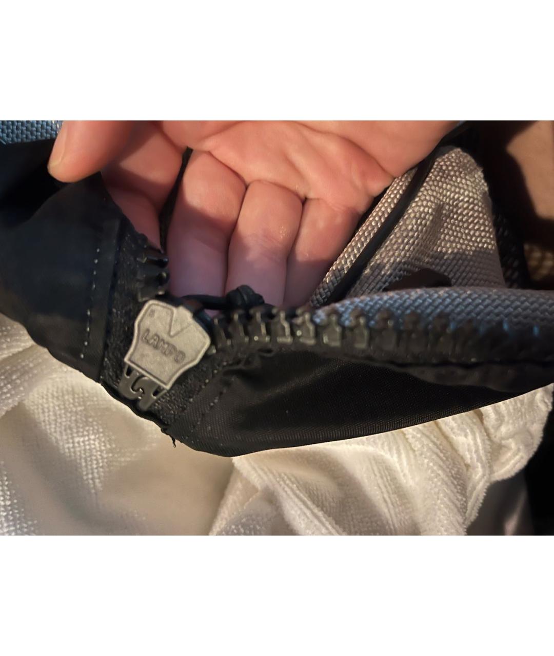 CHANEL Антрацитовая синтетическая дорожная/спортивная сумка, фото 5