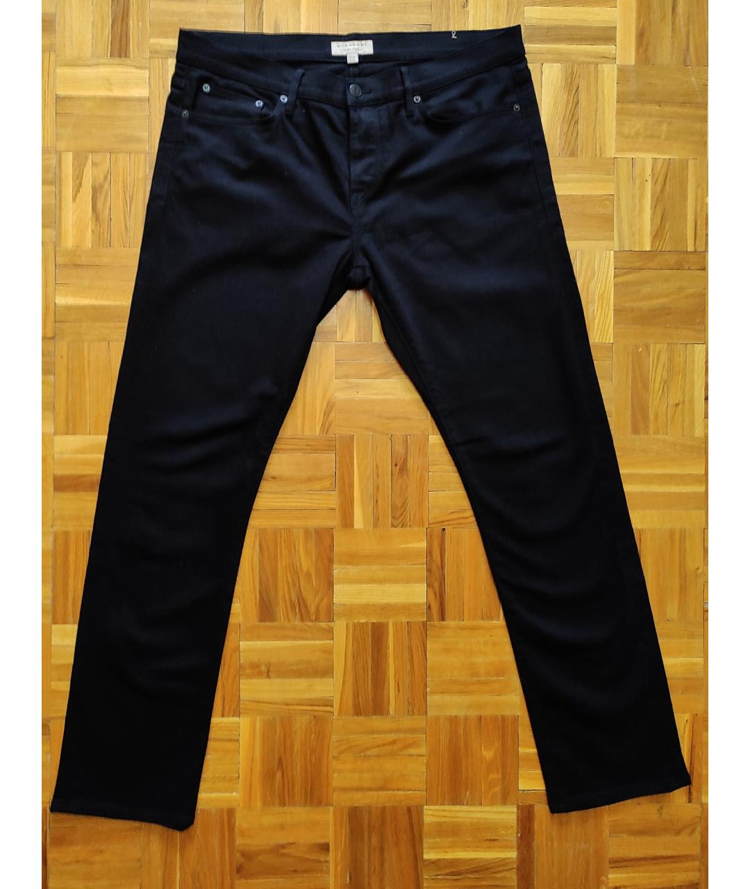 BURBERRY Черные хлопковые джинсы скинни, фото 5