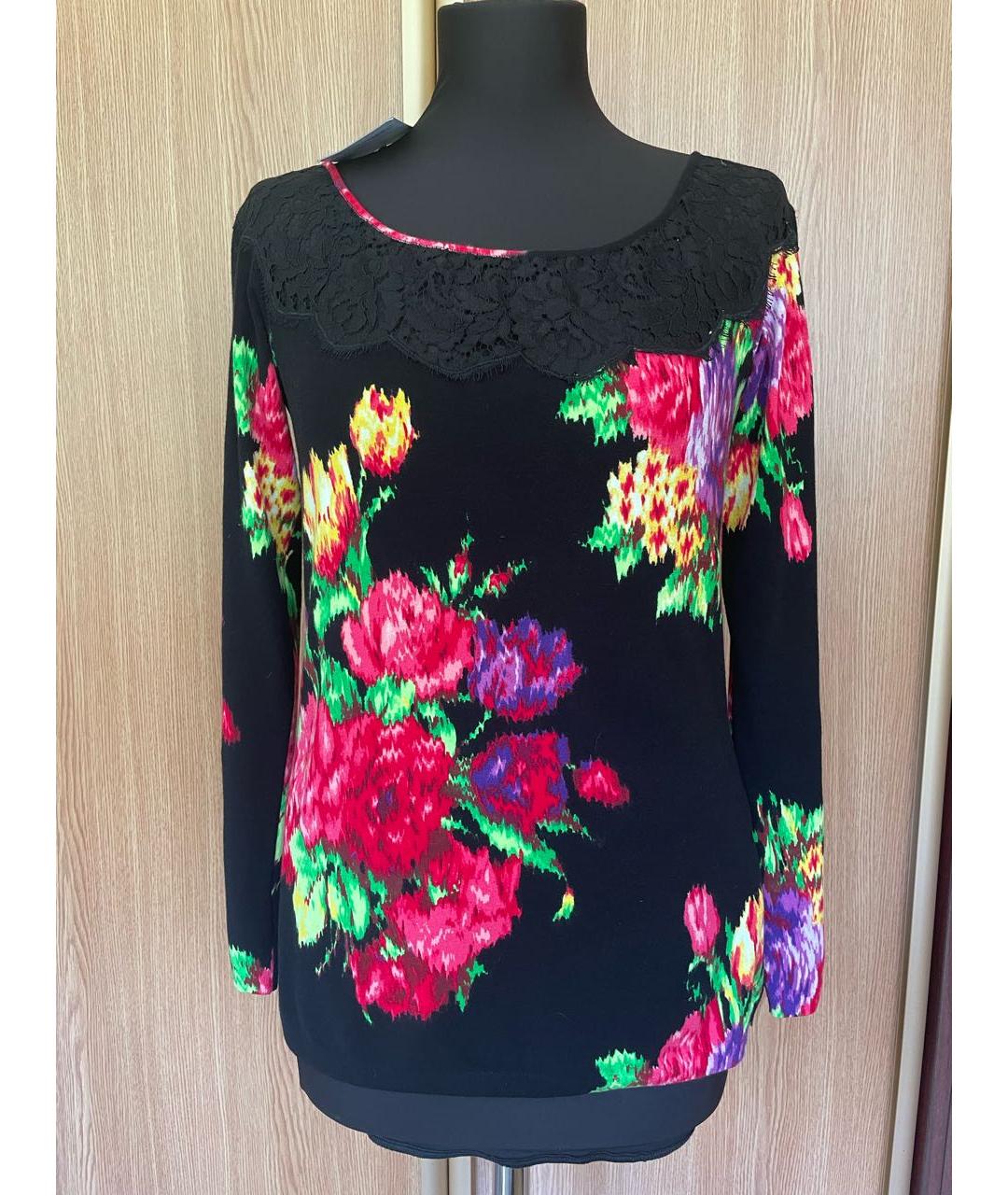 BLUMARINE Черный вискозный джемпер / свитер, фото 5