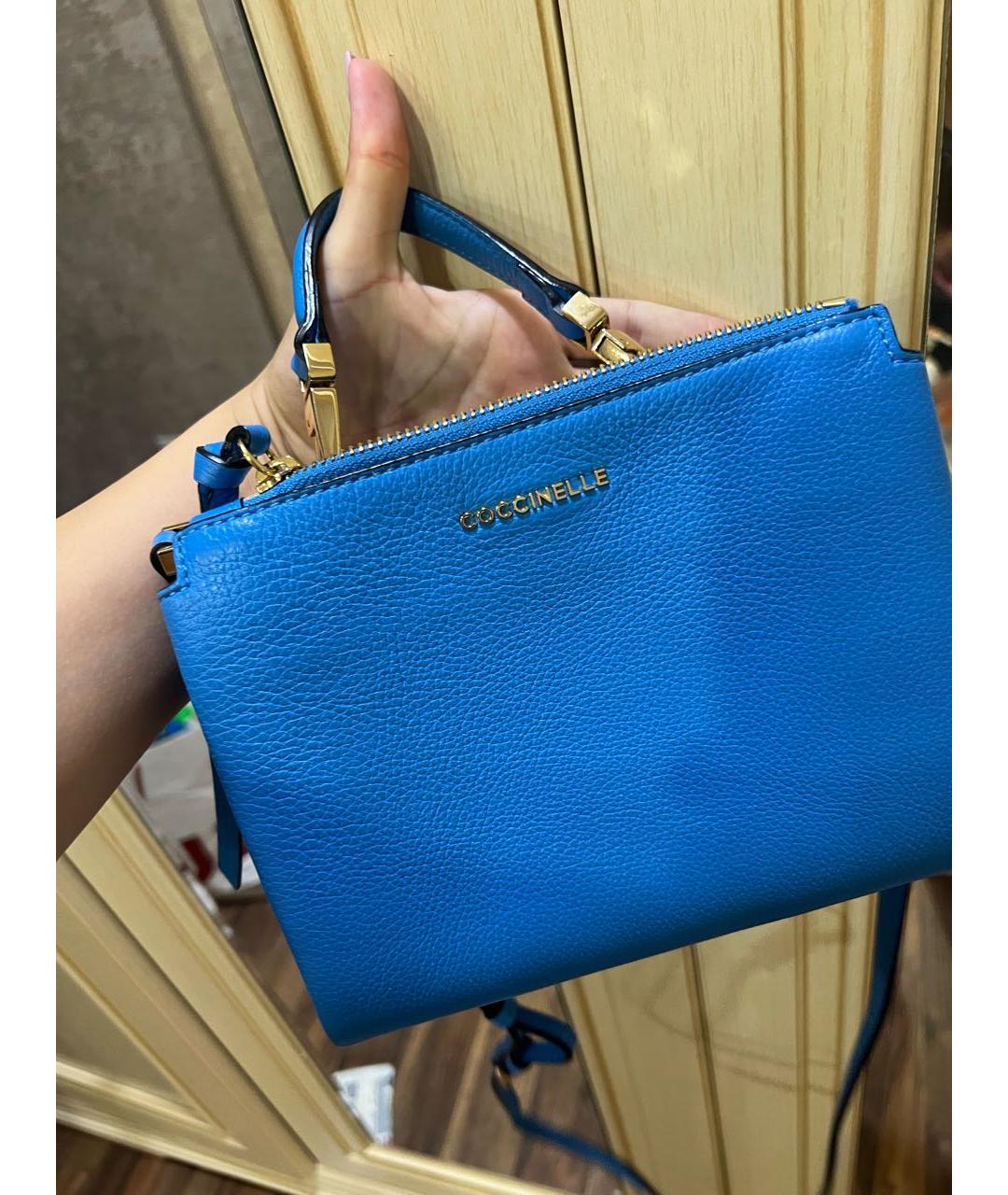 COCCINELLE Синяя сумка через плечо, фото 3
