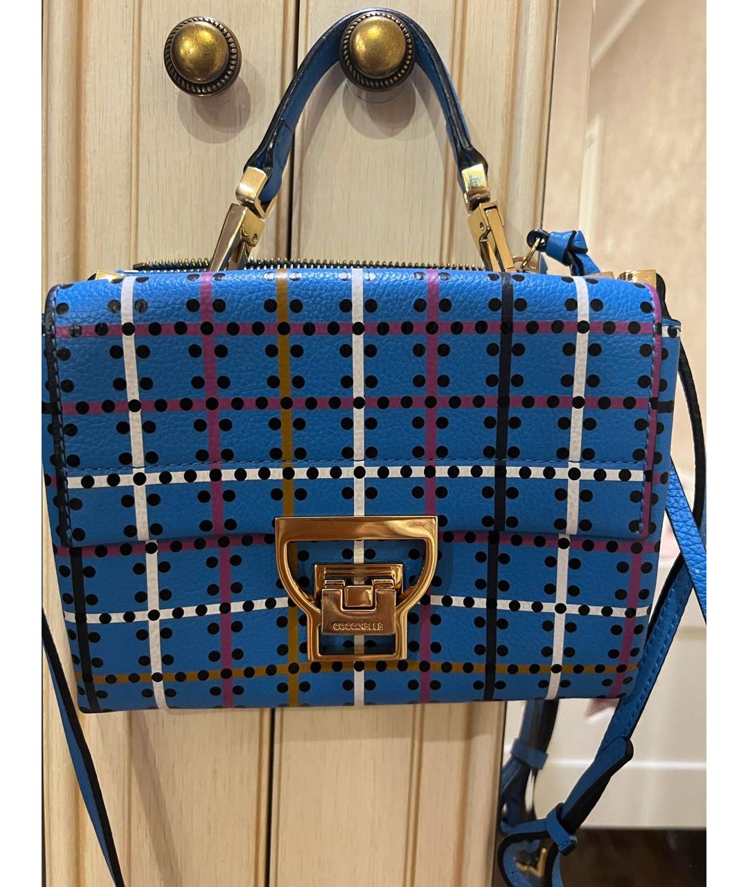 COCCINELLE Синяя сумка через плечо, фото 5