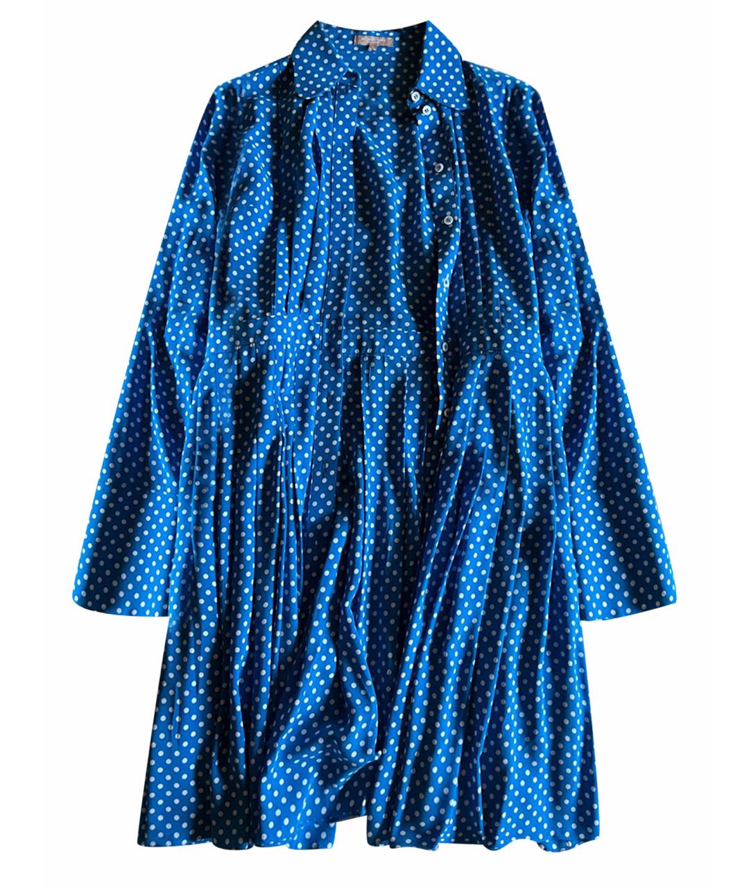 MICHAEL KORS COLLECTION Бирюзовое шелковое коктейльное платье, фото 1