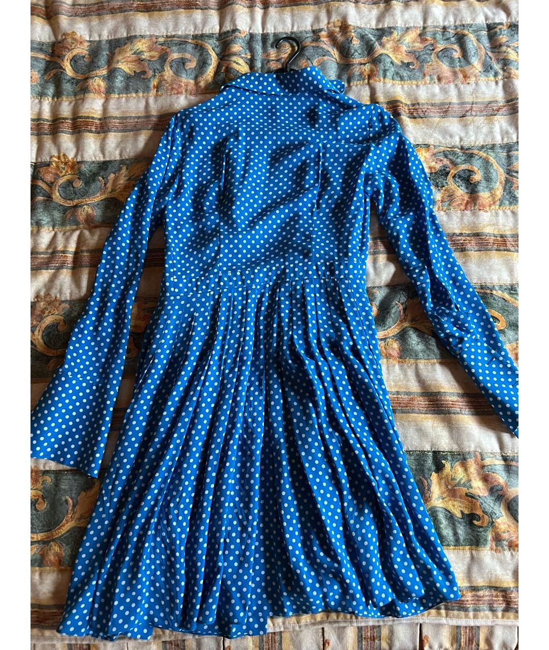 MICHAEL KORS COLLECTION Бирюзовое шелковое коктейльное платье, фото 2