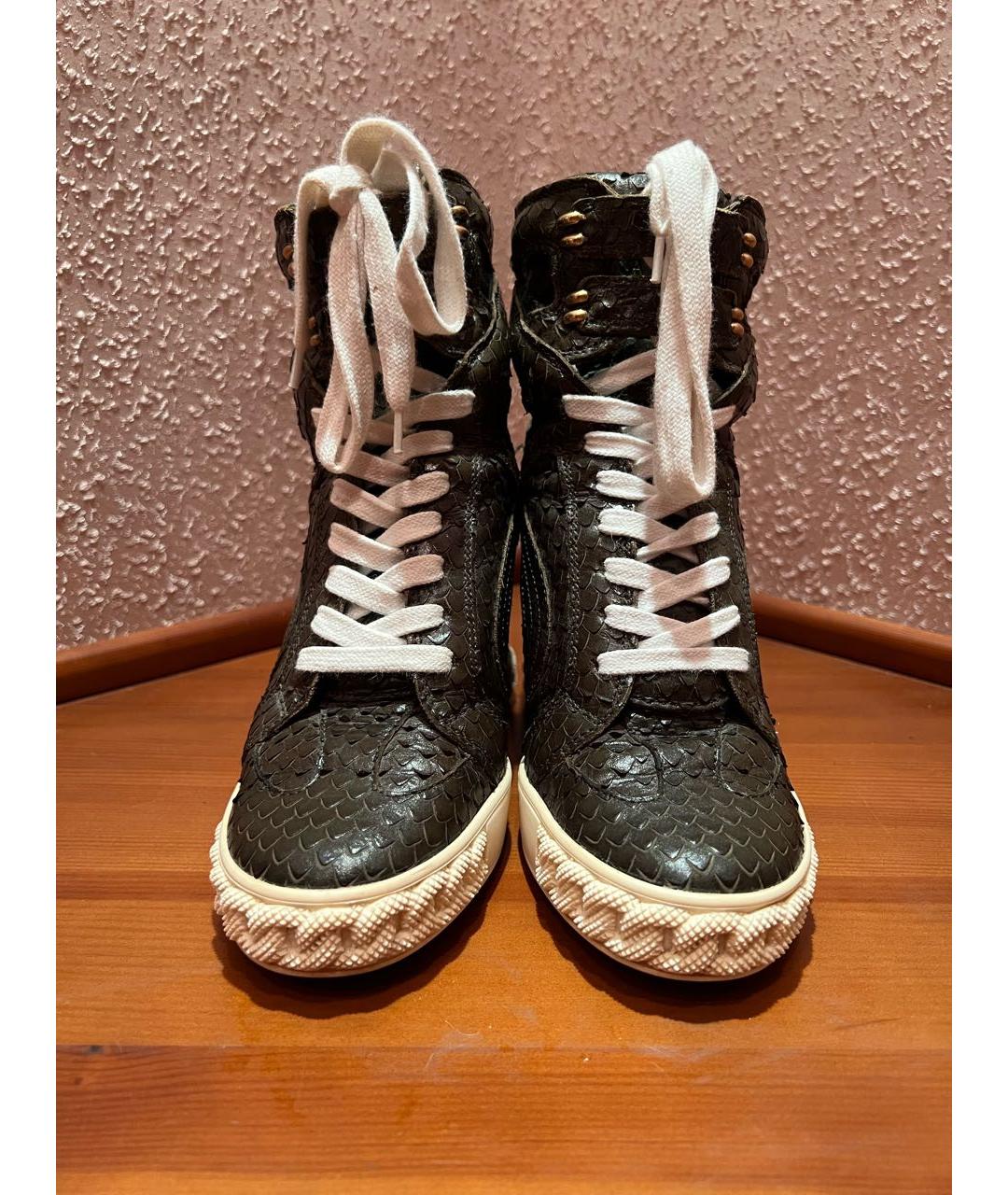CASADEI Зеленые кожаные ботинки, фото 3