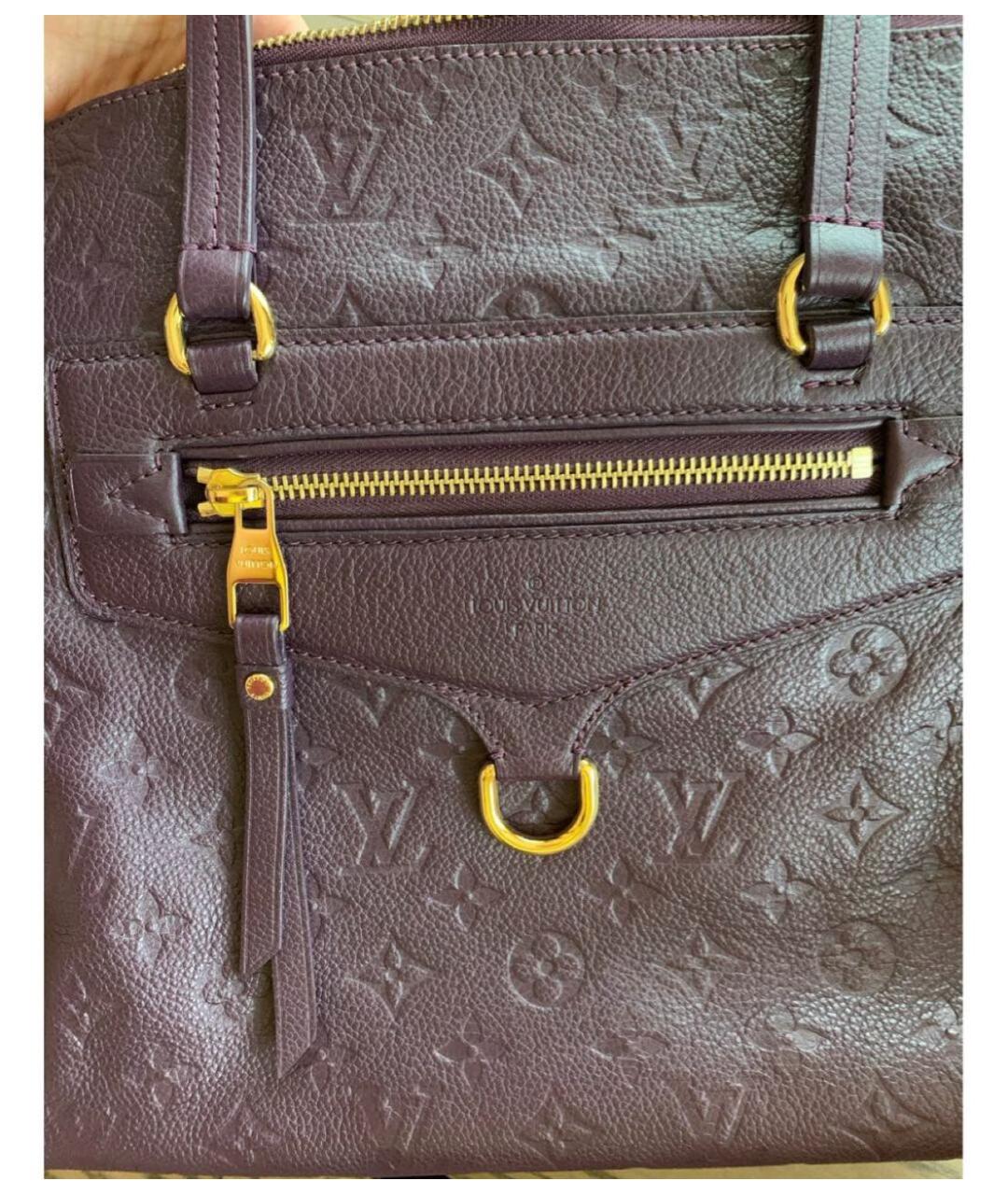 LOUIS VUITTON PRE-OWNED Фиолетовая кожаная сумка через плечо, фото 4
