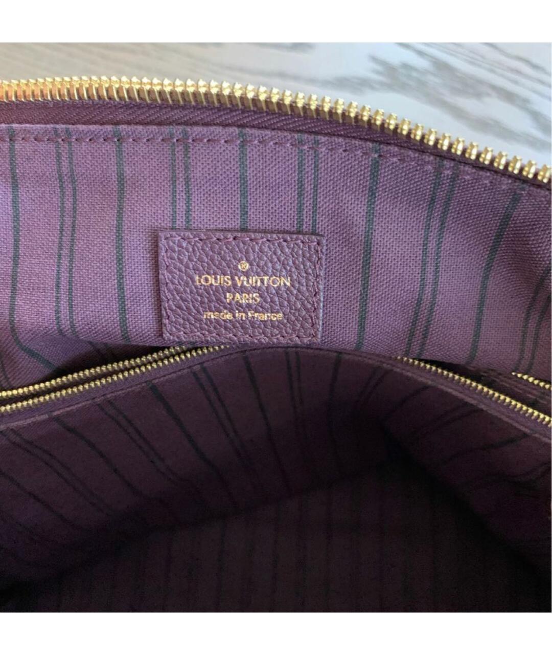 LOUIS VUITTON PRE-OWNED Фиолетовая кожаная сумка через плечо, фото 3