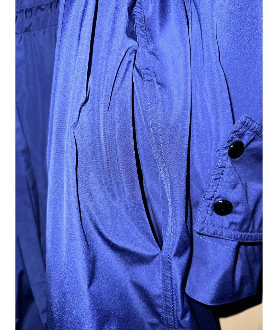 MARNI Синий полиэстеровый тренч/плащ, фото 6