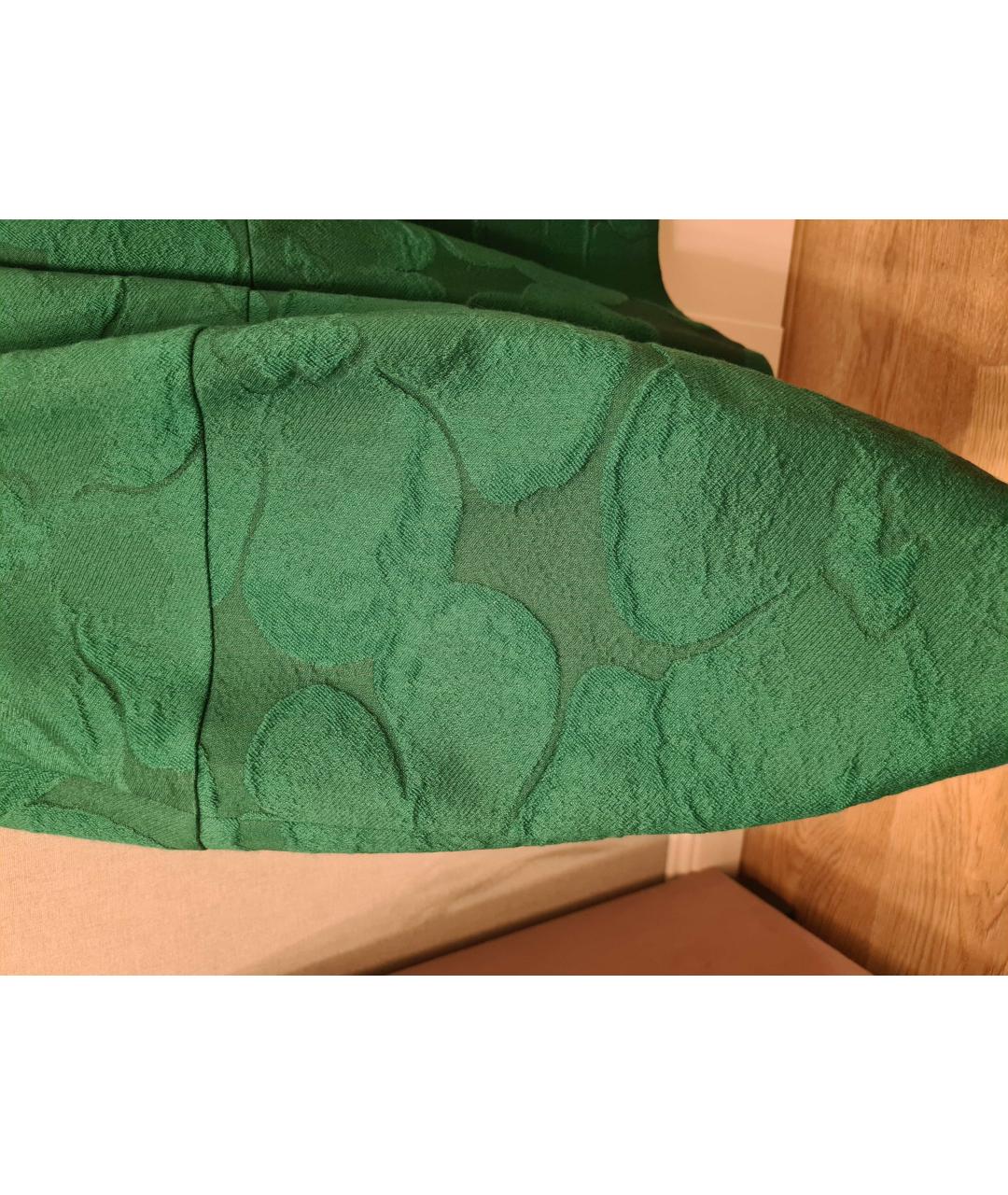 CAROLINA HERRERA Зеленая шерстяная юбка миди, фото 5
