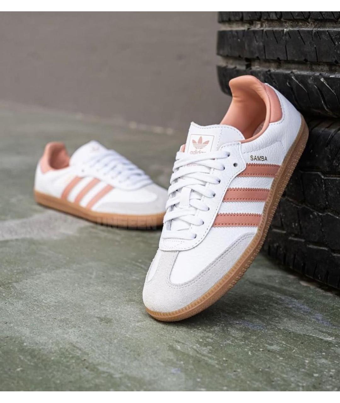 ADIDAS Белые кожаные кеды, фото 2