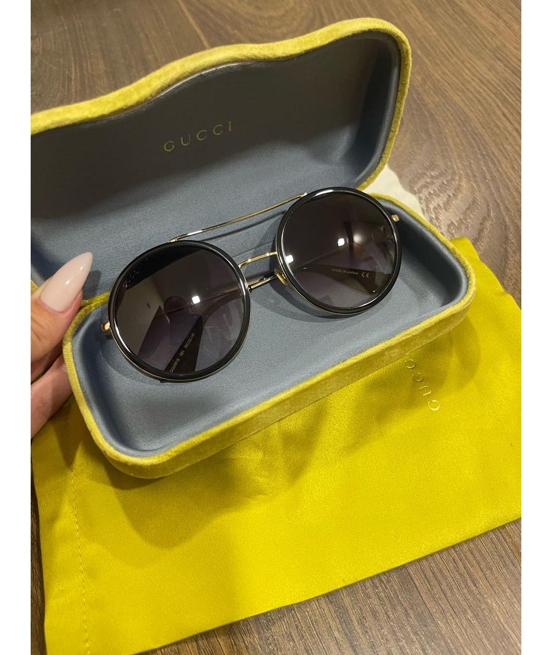 Gucci 56mm shop round sunglasses