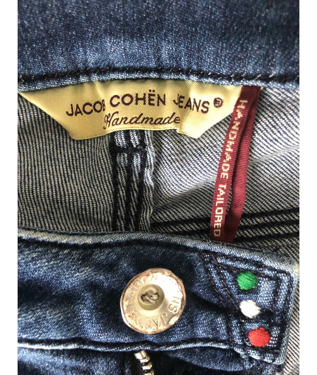JACOB COHEN Синие хлопковые джинсы слим, фото 4