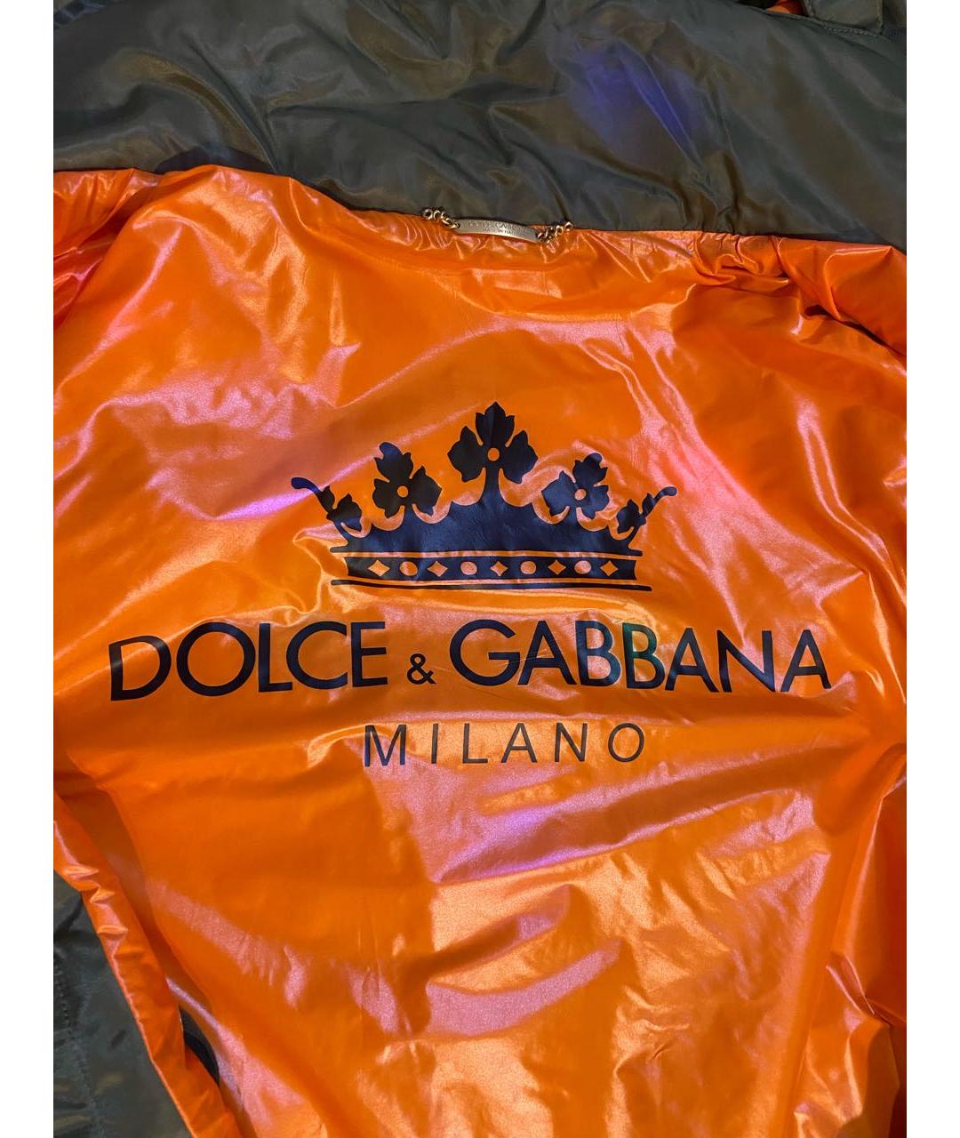 DOLCE&GABBANA Хаки полиамидовая парка, фото 3