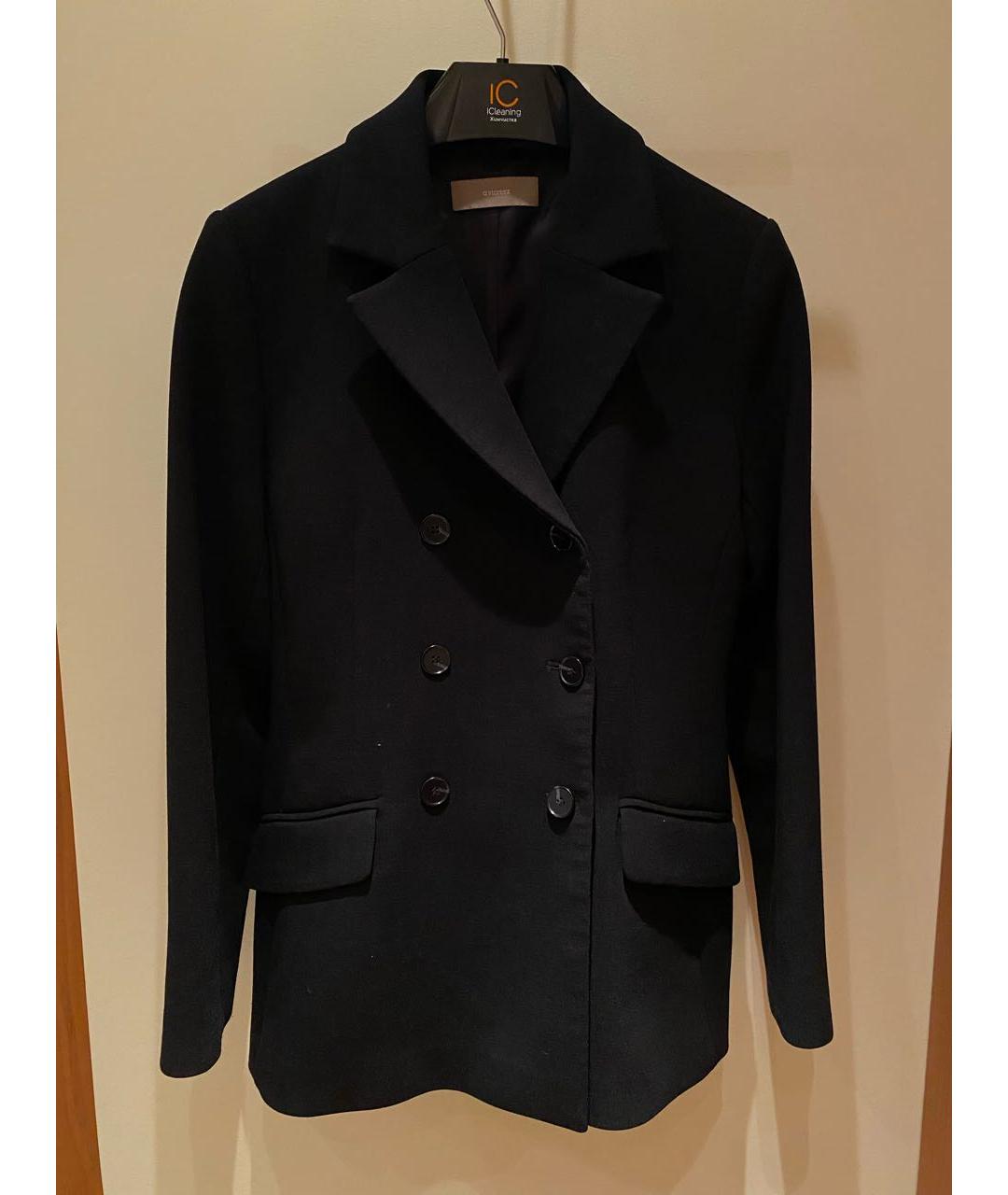 12 STOREEZ Черный шерстяной жакет/пиджак, фото 4