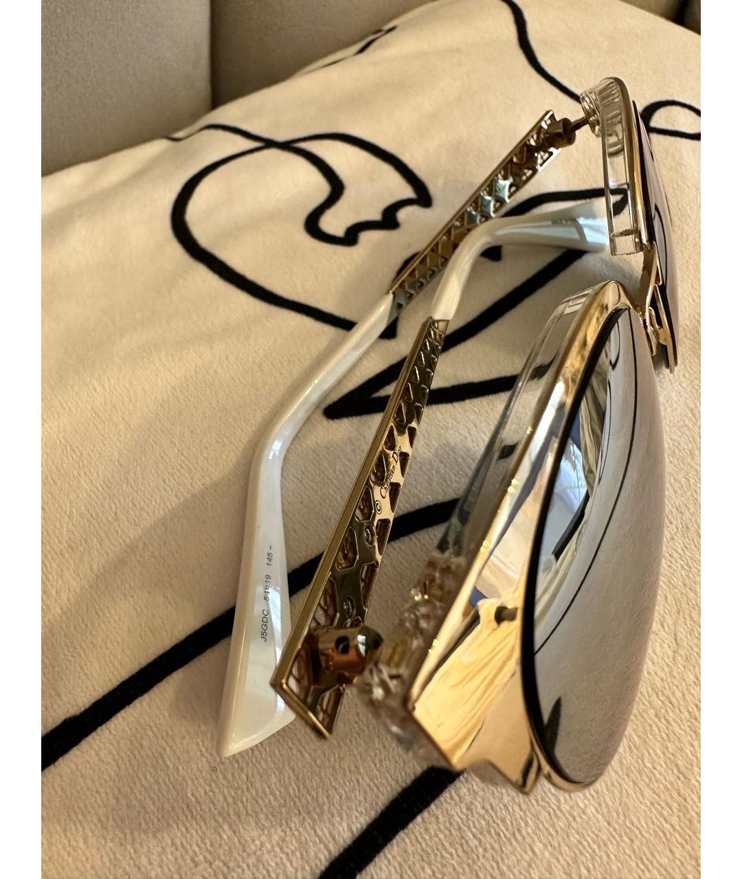CHRISTIAN DIOR PRE-OWNED Белые металлические солнцезащитные очки, фото 5