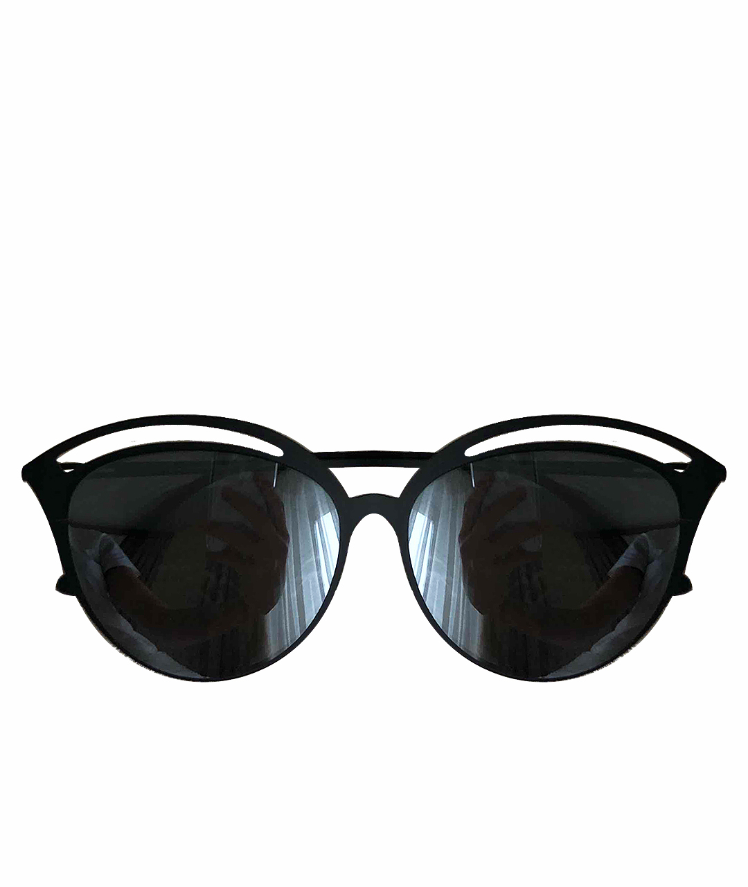 ITALIA INDEPENDENT Черные металлические солнцезащитные очки, фото 1