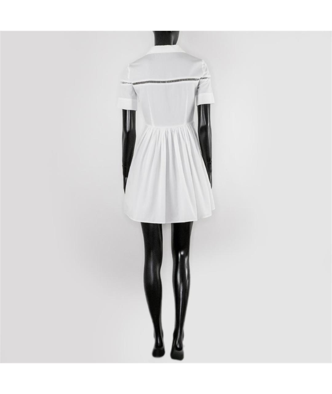 BURBERRY Белое хлопковое повседневное платье, фото 2