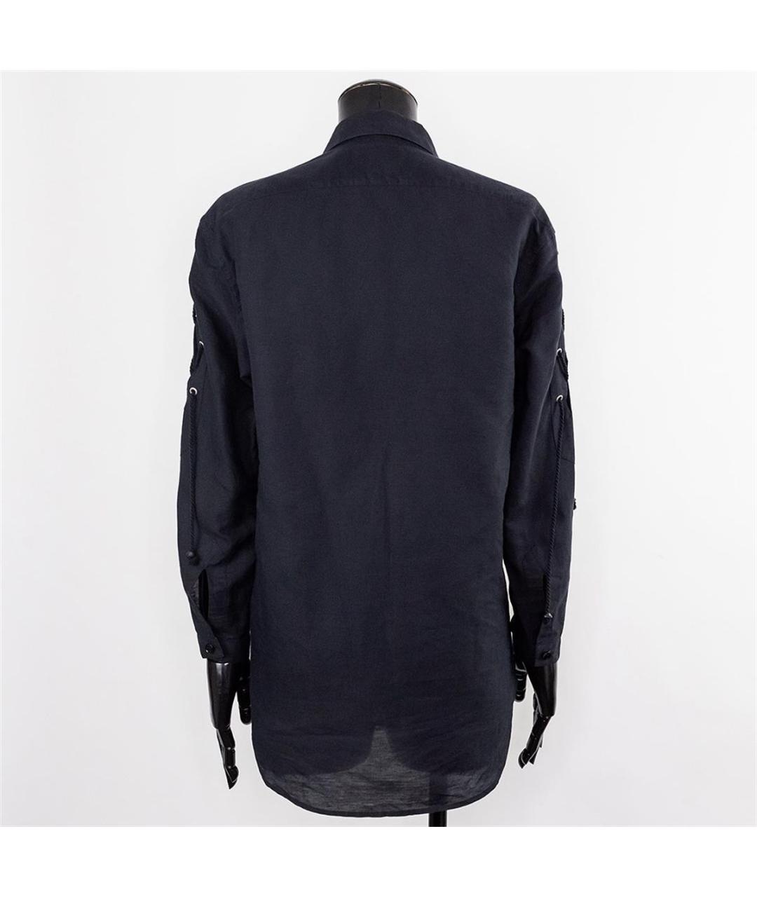 SAINT LAURENT Черная льняная рубашка, фото 2