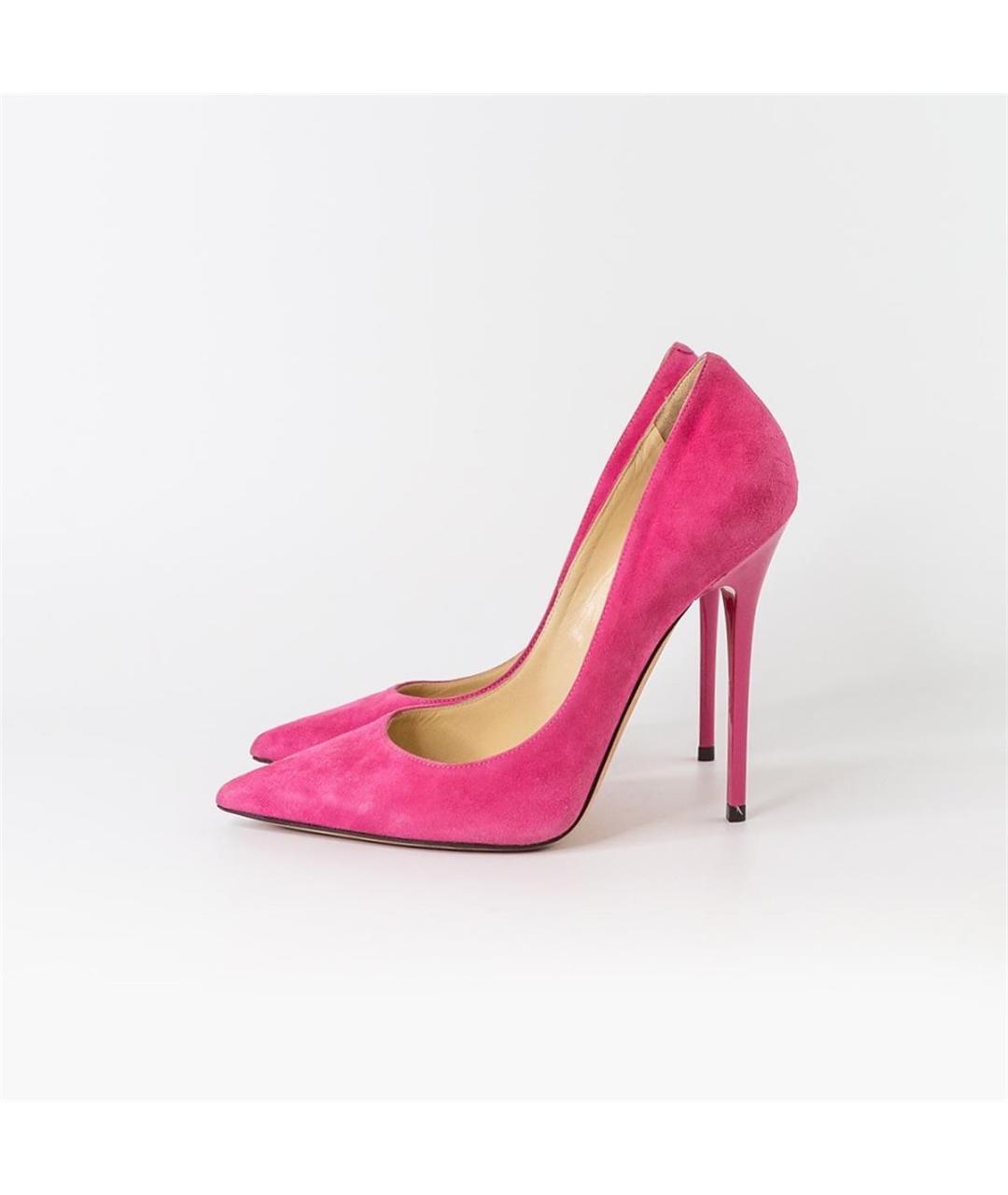 JIMMY CHOO Розовые замшевые туфли, фото 5