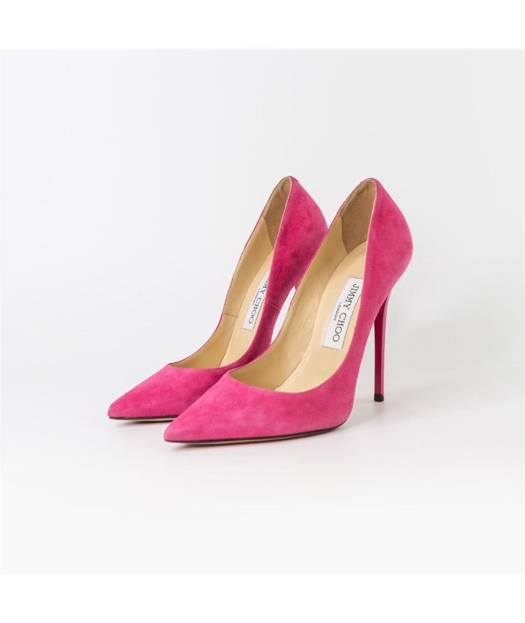 JIMMY CHOO Розовые замшевые туфли, фото 4