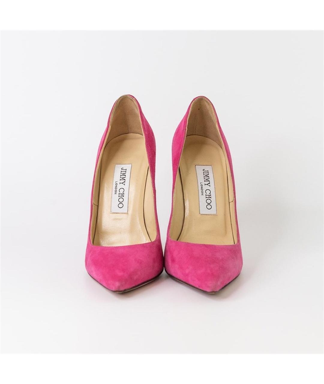 JIMMY CHOO Розовые замшевые туфли, фото 2