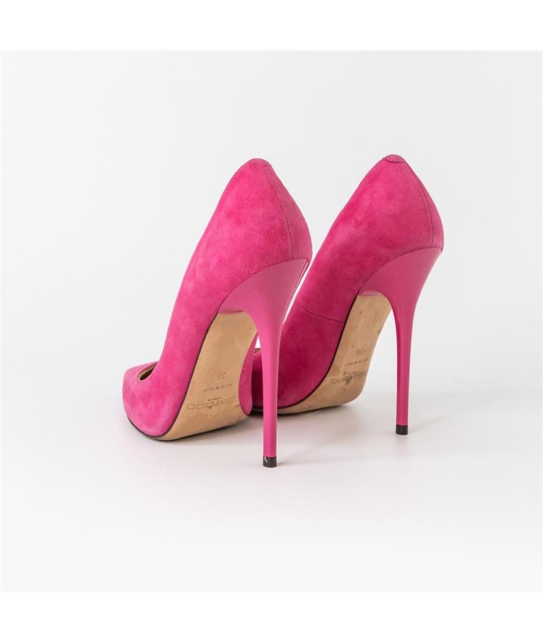 JIMMY CHOO Розовые замшевые туфли, фото 3