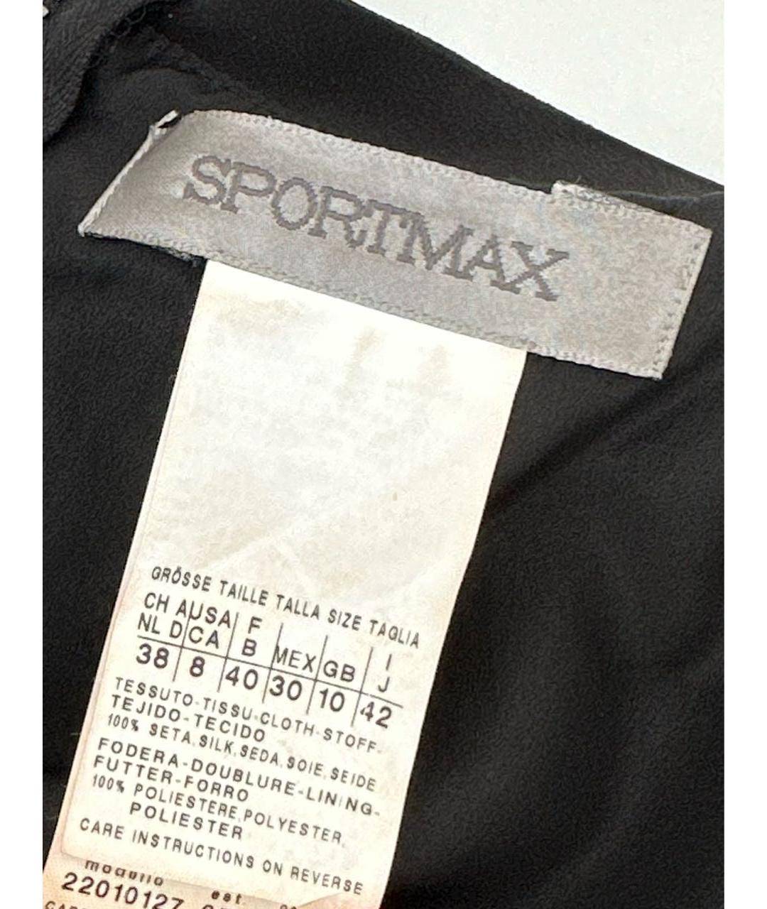 SPORTMAX Черная блузы, фото 4