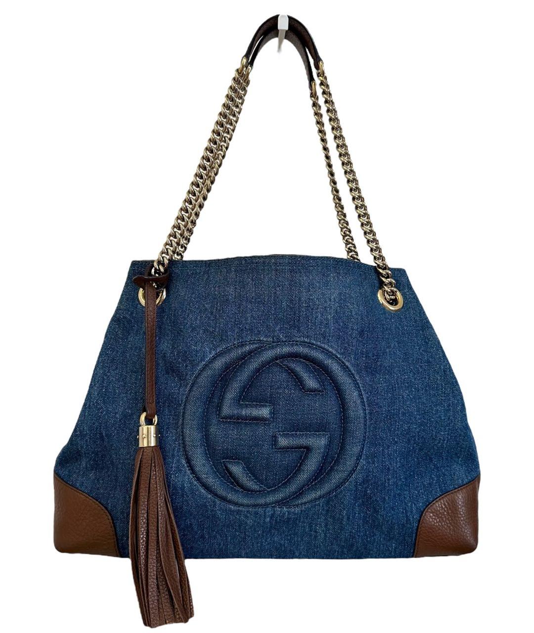 GUCCI Деним сумка через плечо, фото 3