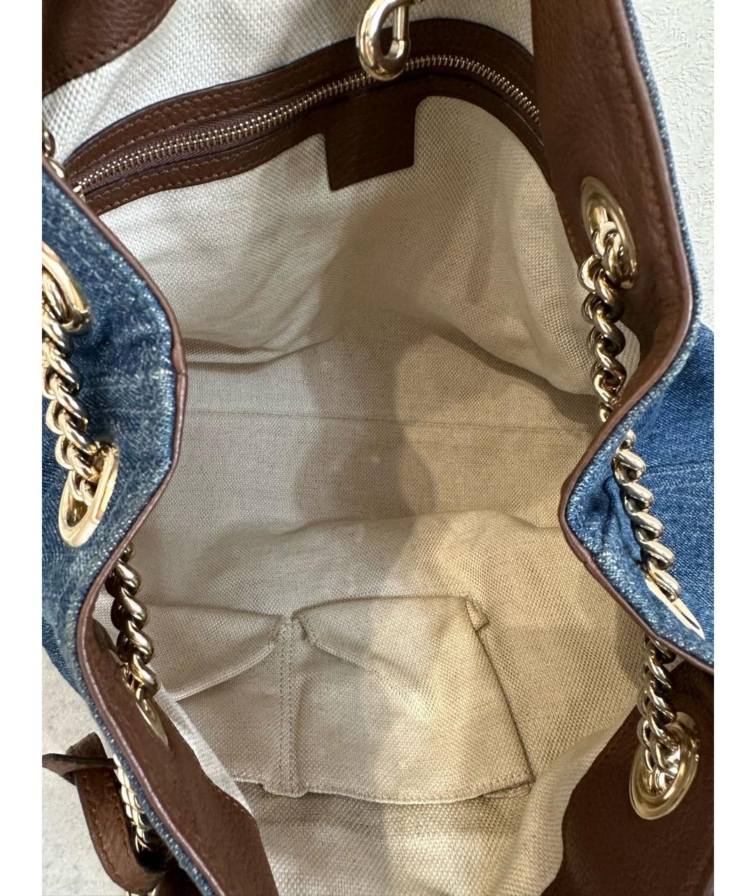 GUCCI Деним сумка через плечо, фото 7