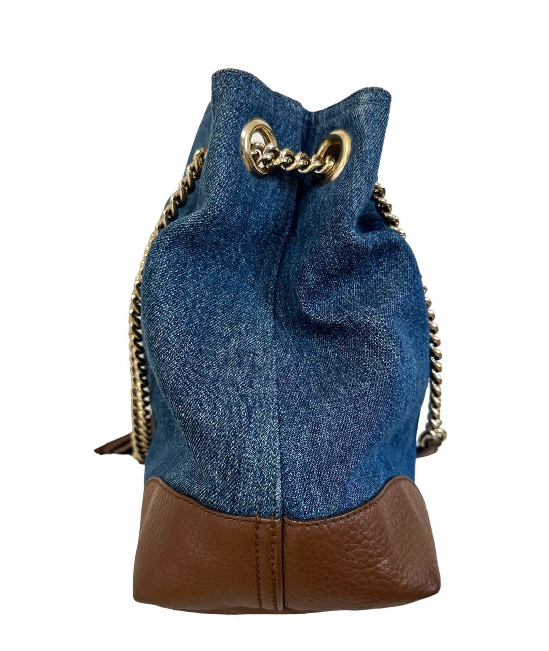 GUCCI Деним сумка через плечо, фото 5