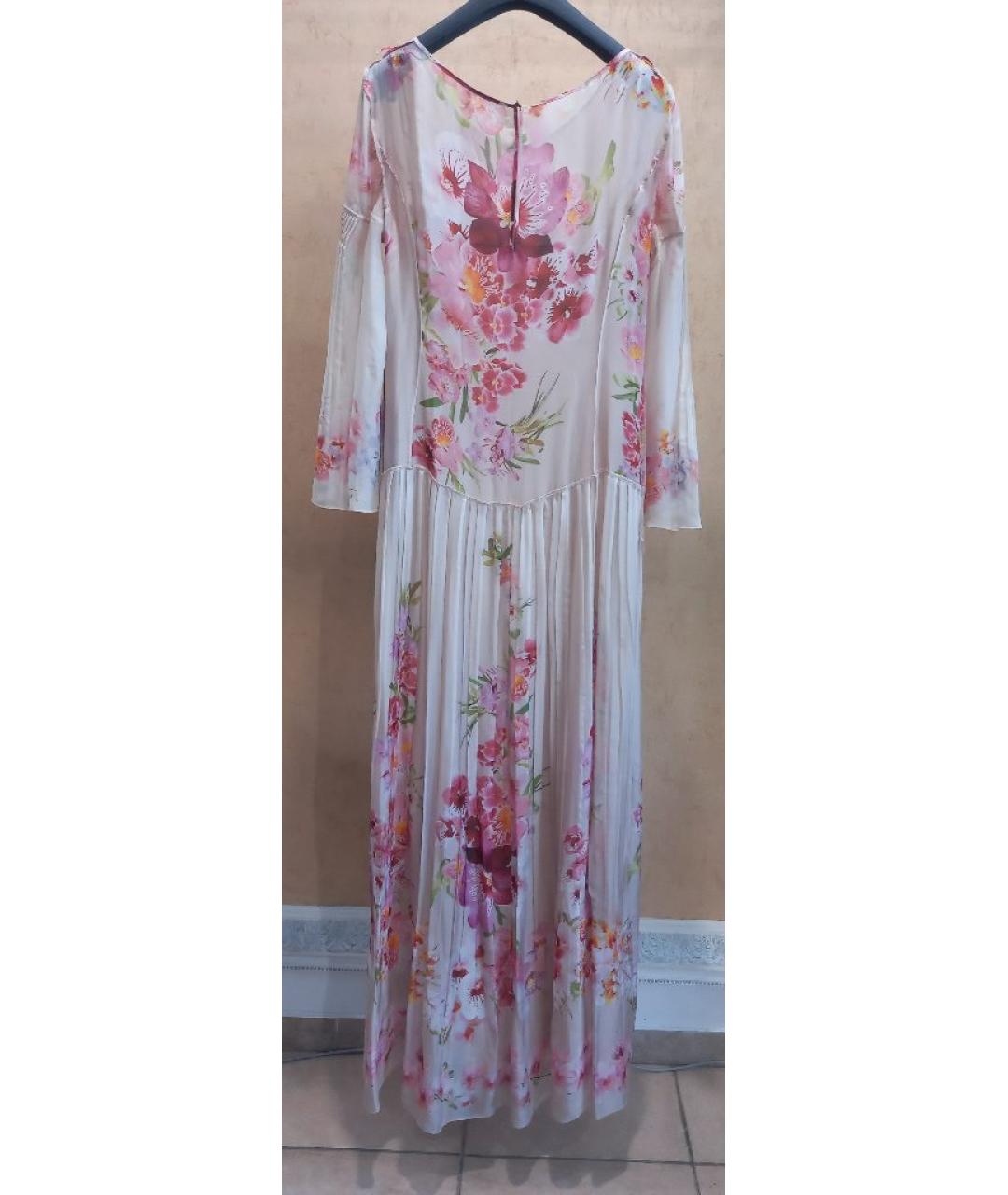 ALBERTA FERRETTI Мульти шелковое вечернее платье, фото 3