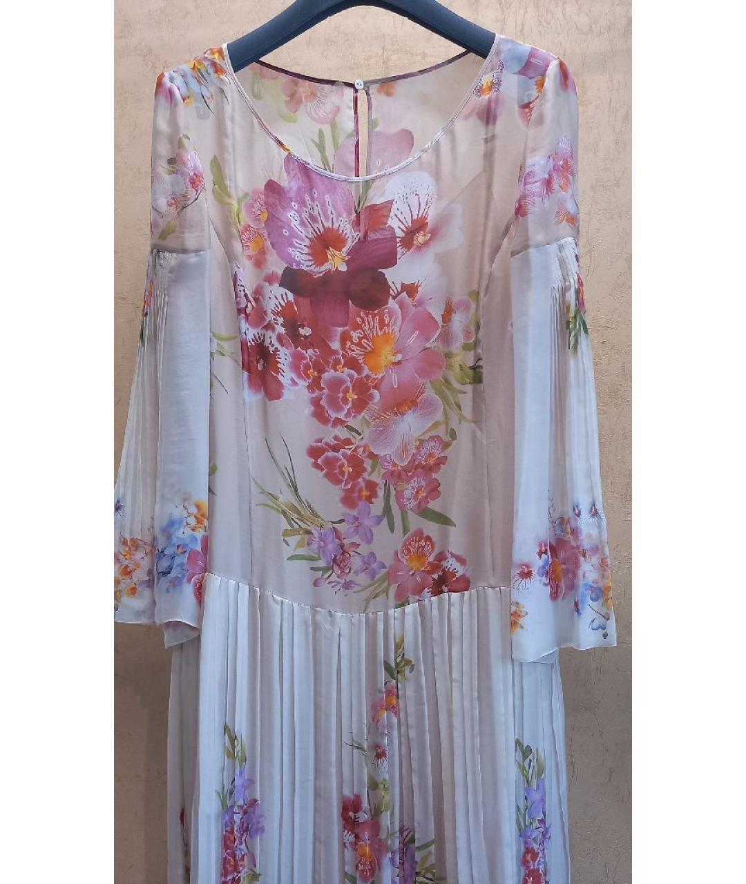 ALBERTA FERRETTI Мульти шелковое вечернее платье, фото 4