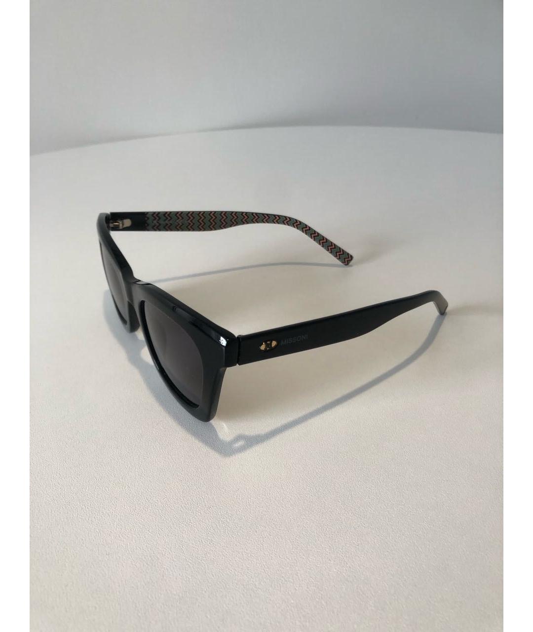 MISSONI Черные пластиковые солнцезащитные очки, фото 2