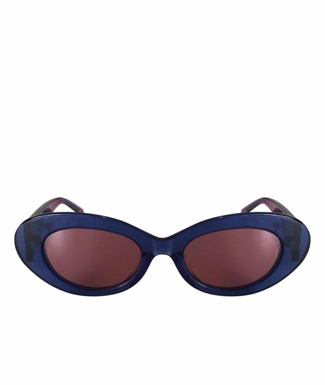 MISSONI Синие пластиковые солнцезащитные очки, фото 1