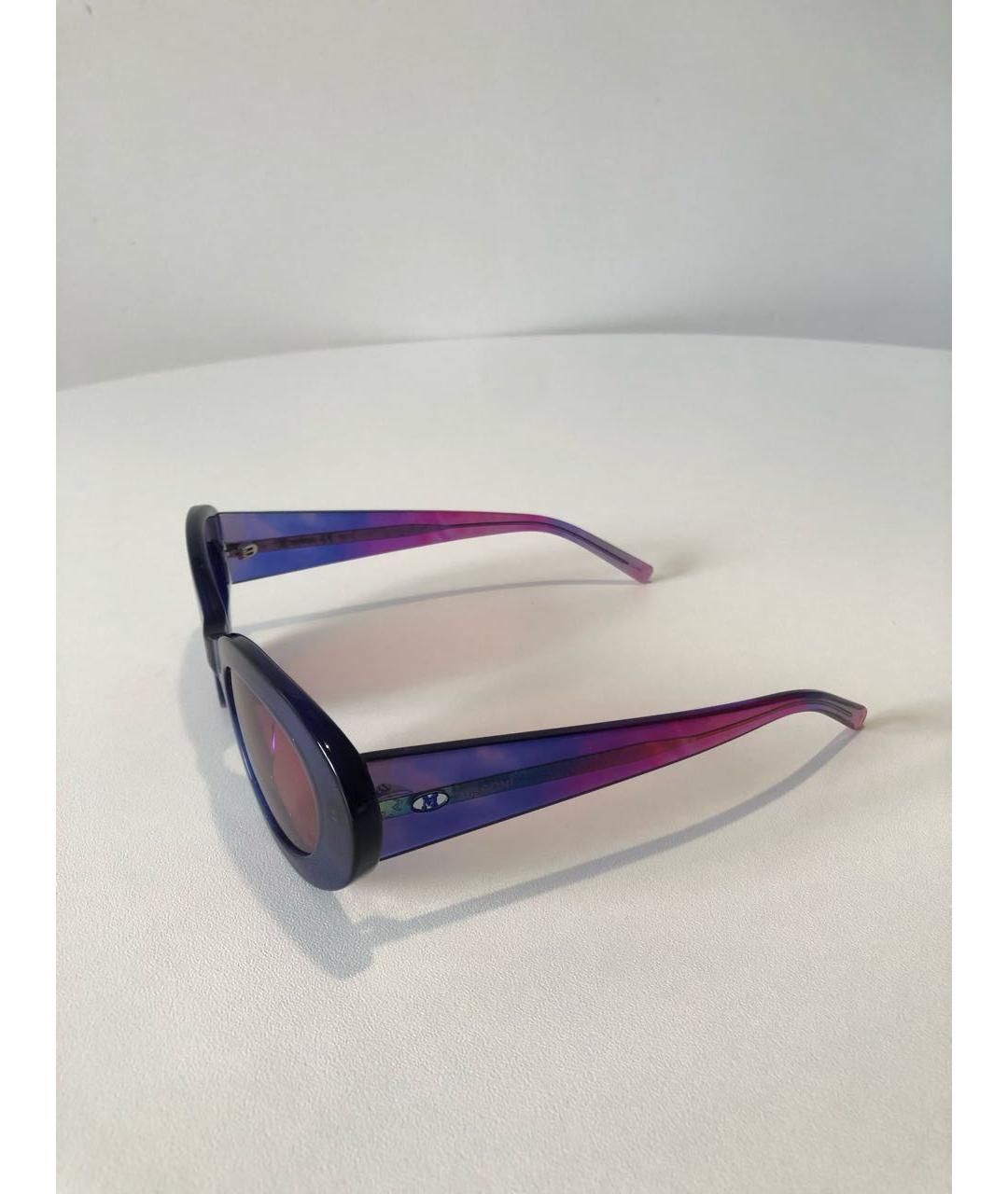 MISSONI Синие пластиковые солнцезащитные очки, фото 2