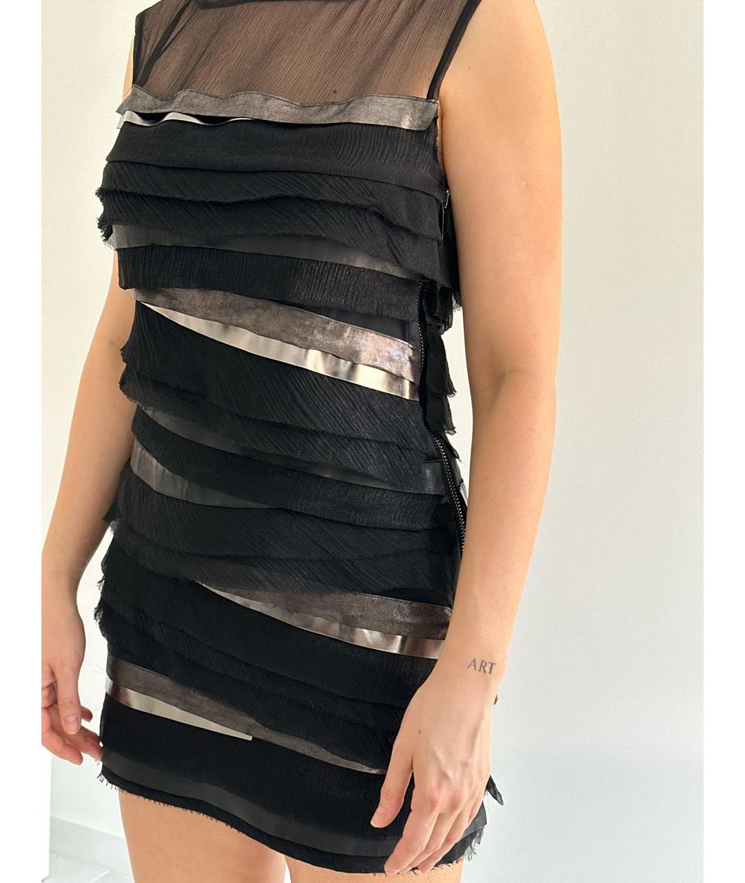 BARBARA BUI Черное коктейльное платье, фото 4