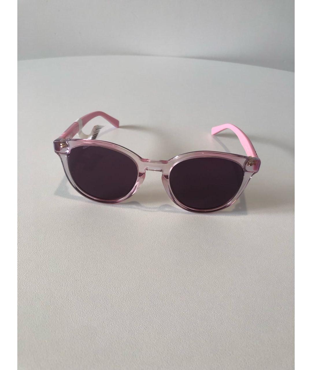 LOVE MOSCHINO Розовые пластиковые солнцезащитные очки, фото 2