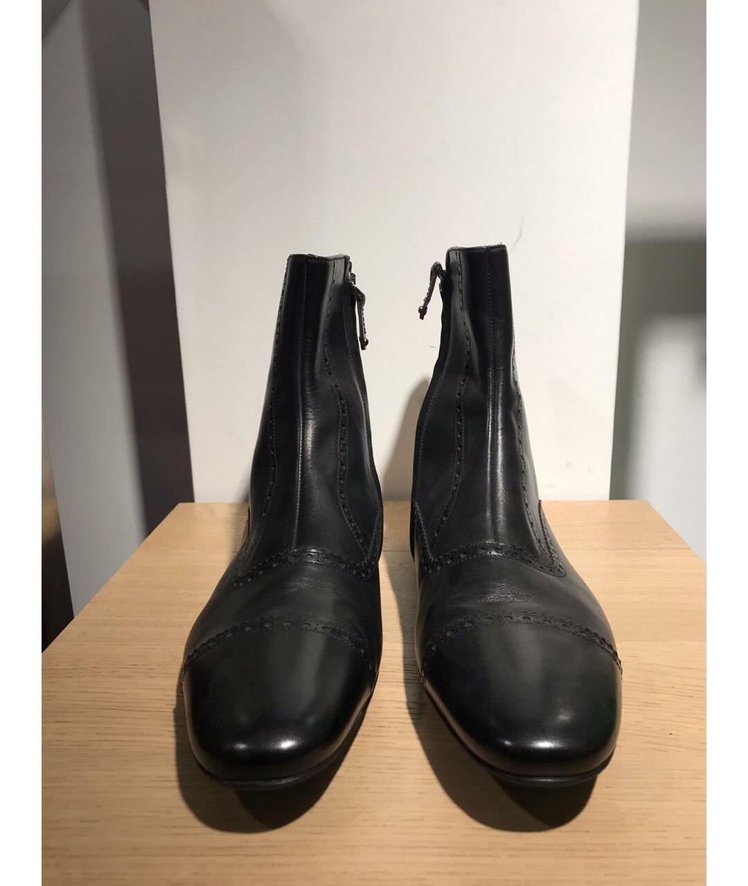 BALLY Черные кожаные высокие ботинки, фото 2