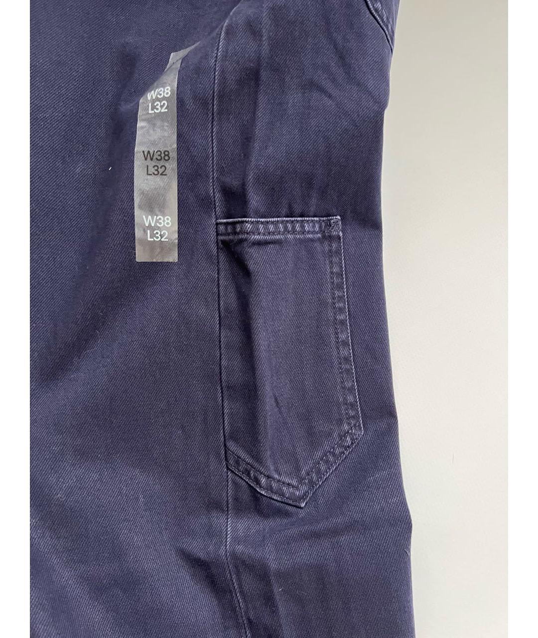 CALVIN KLEIN Фиолетовые хлопковые прямые джинсы, фото 4